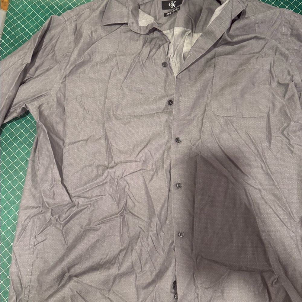 Calvin Klein Light Gray Dress Shirt